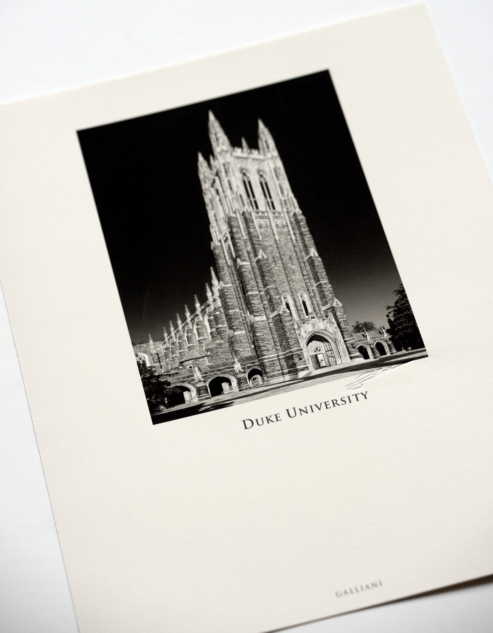 GALLIANI COLLECTION-Duke-Chapel-Full-1464 Black & White Photography