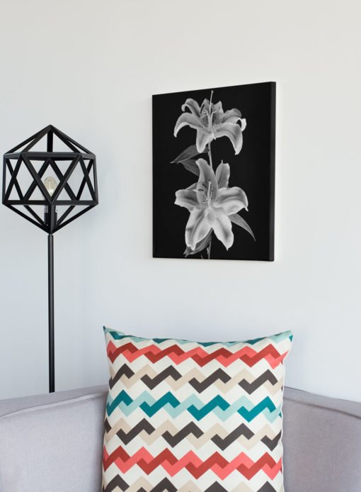 Double-Lily-print-photography-wall-art-galliani-collection-living-room