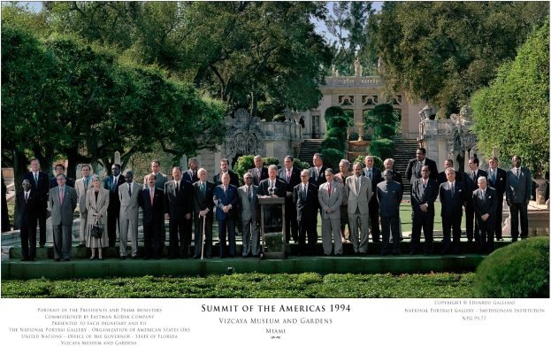 GALLIANI COLLECTION-Portrait of Presidents-Summit of the Americas '94-NPG.95.77