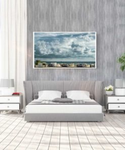 Cloudy-Skies-South-Beach-Canvas-Wall-Art-Decor-Mount Color Photography