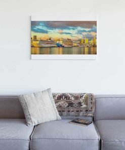 Miami-Main-Channel-Cruise-Port-Canvas-Wall-Art