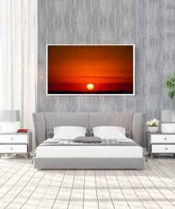 Red-Sky-Sunset-Over-Miami-Canvas-Wall-Art