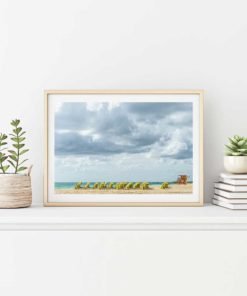 South-Beach-Miami-Mornings-Canvas-Wall-Art-Framed Color Photography