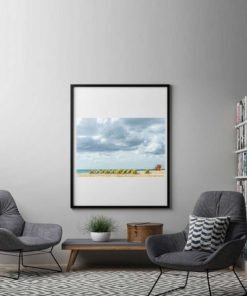 South-Beach-Miami-Mornings-Canvas-Wall-Art-black-frame Color Photography